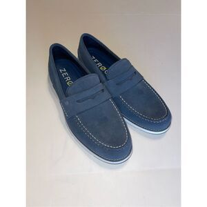 Cole Haan Zerogrand C35008 Navy Suede Loafers Slip On Dress Shoes - Men's 12 A4